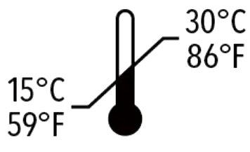 Illustration of storage temperatures