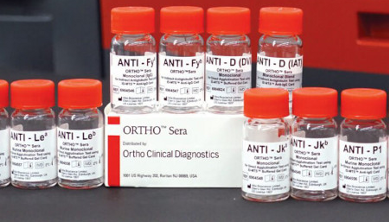 ORTHO SERA® Reagents Comprehensive Menu of Antisera Ortho Clinical Diagnostics
