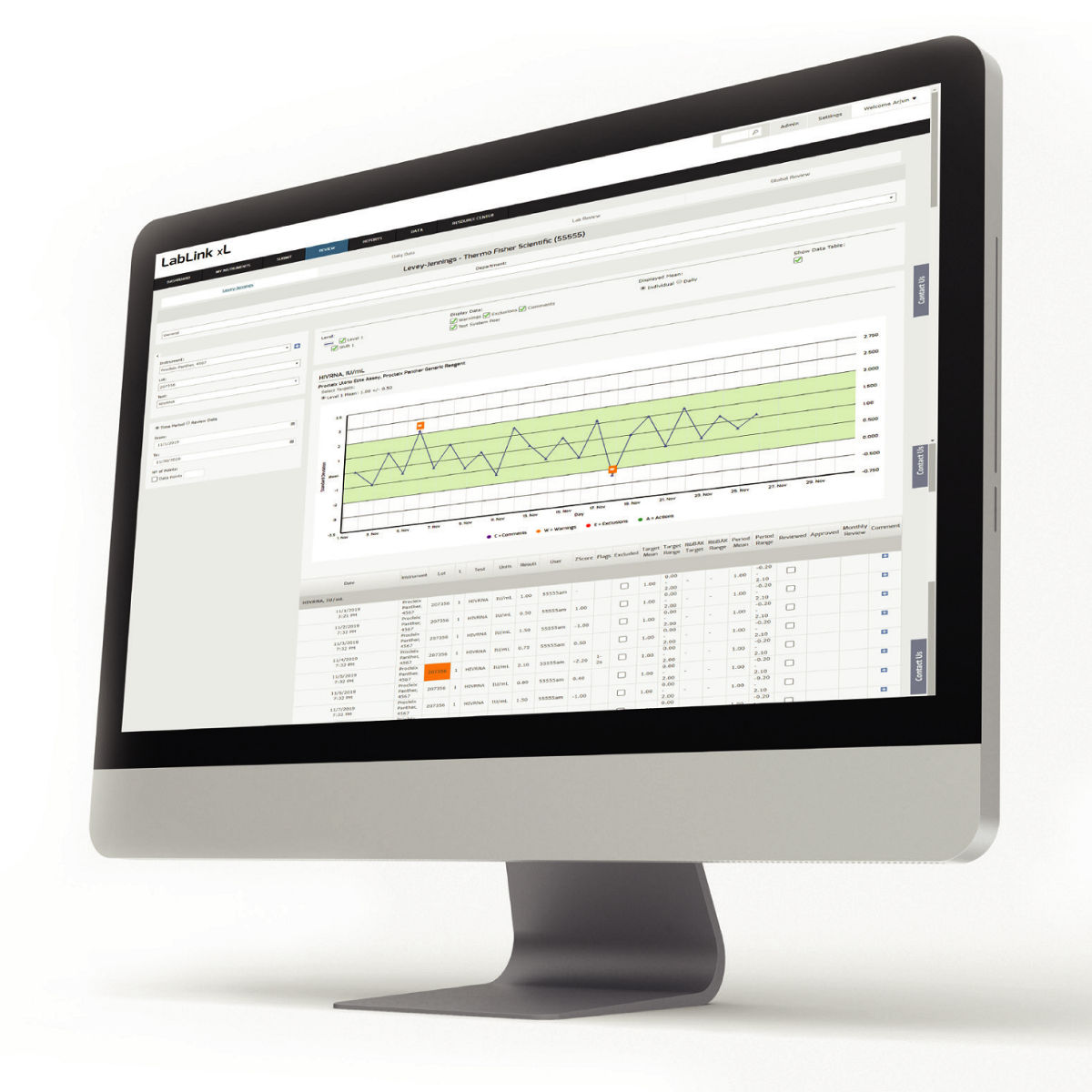 VITROS QC Solutions from anywhere with Thermo Scientific™ LabLink xL/
