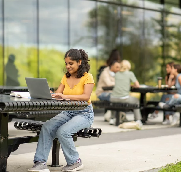 university students outside