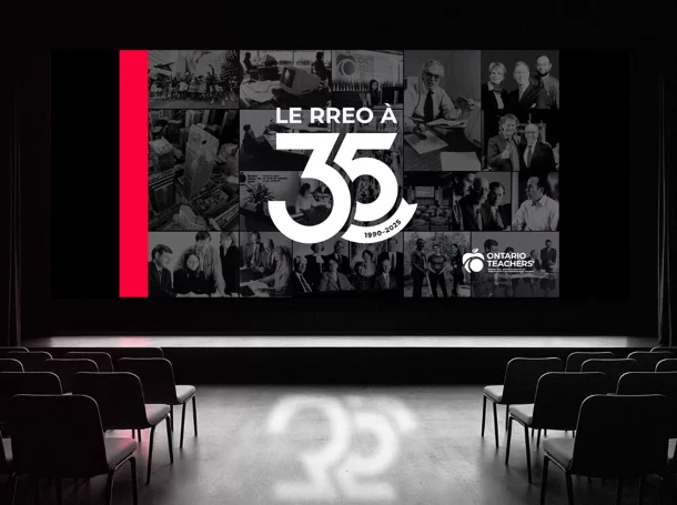 Présentation projetée sur scène