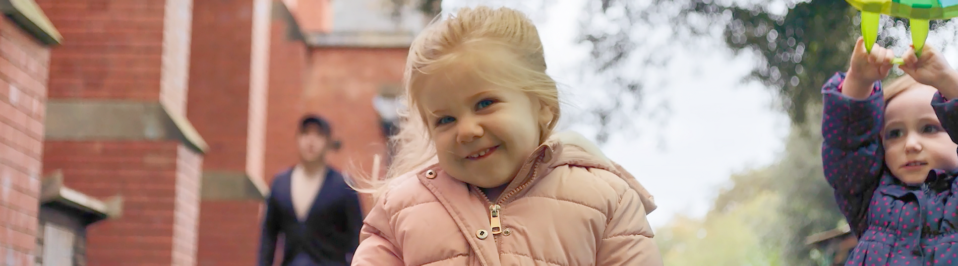 Kids at a nursery school