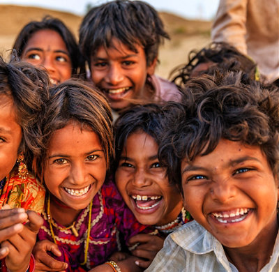 Children smiling