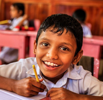 Des écoliers sri- lankais en classe