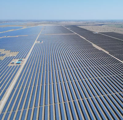 Des panneaux solaires