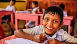 Des écoliers sri- lankais en classe