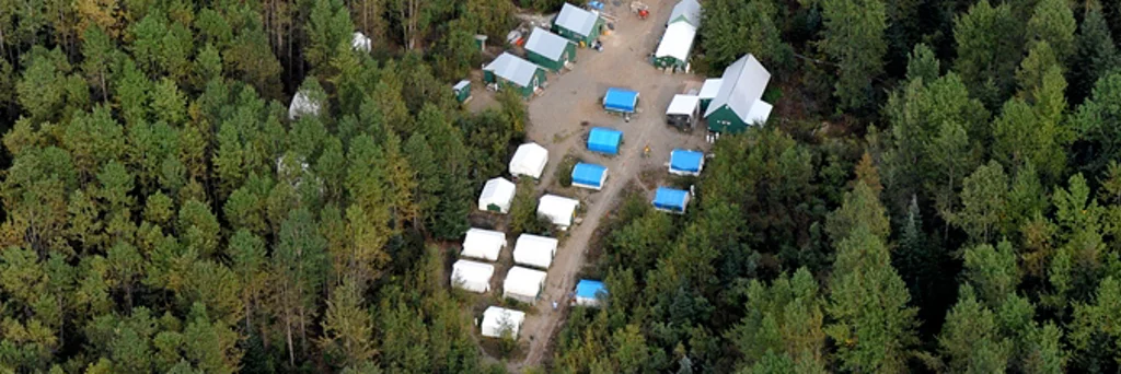 Aerial view of KSM Camp