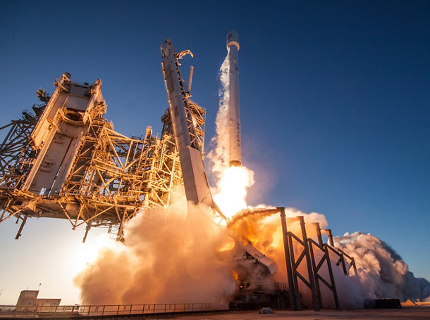 An image displaying SpaceX launching