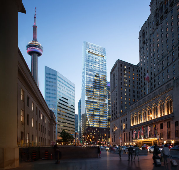 Image d'un immeuble du centre-ville de Toronto
