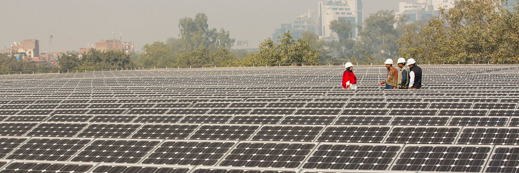Parc solaire en Inde