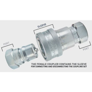 SSH2-63Y - Multi-Purpose, ISO 7241 series B Interchange, Hydraulic Quick Couplings - 60 Series
