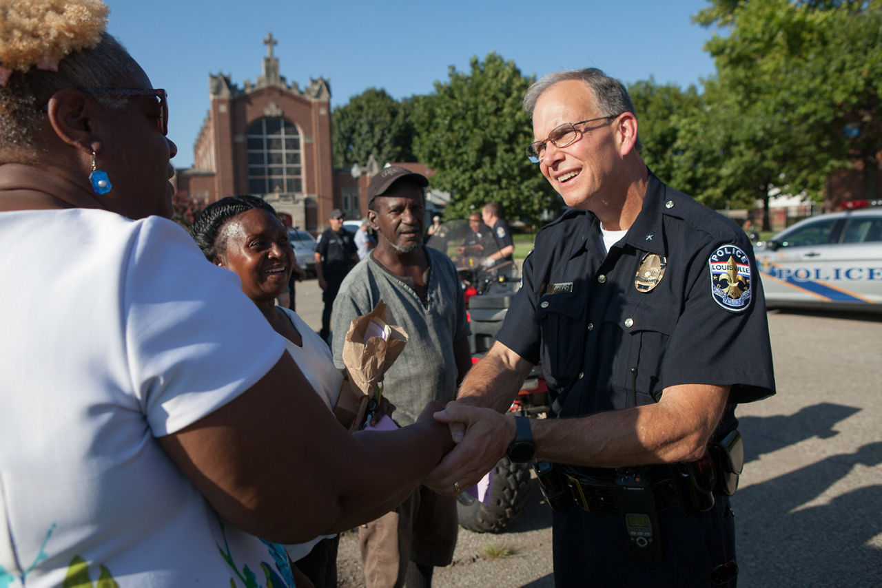 RWJF COH Louisville August 25-28, 2016 West Louisville Peace Walk with Louisville Metro Police Department Chief Steve Conrad and community leaders. 8/25/16.West Louisville Peace Walk with Louisville Metro Police Department Chief Steve Conrad and community leaders. 8/25/16.