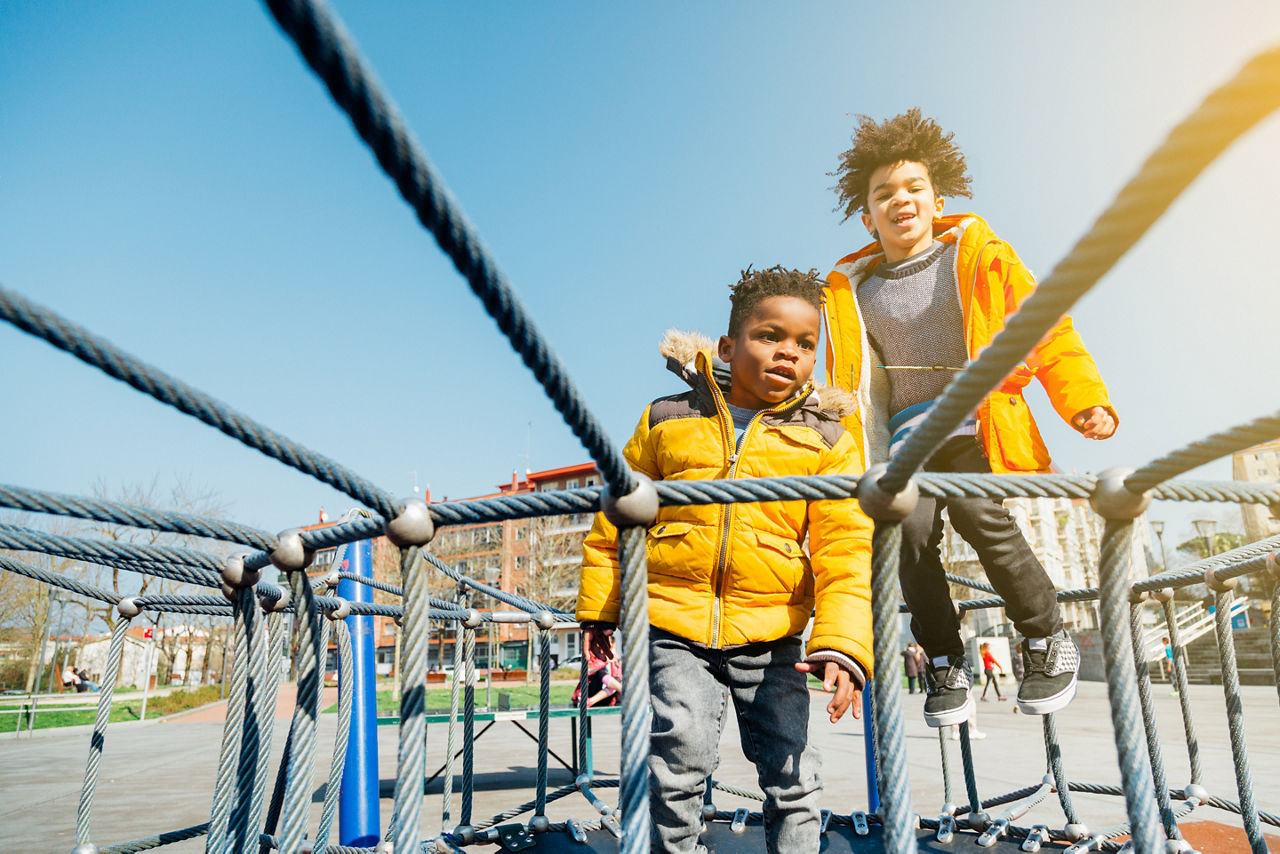 kids on playground