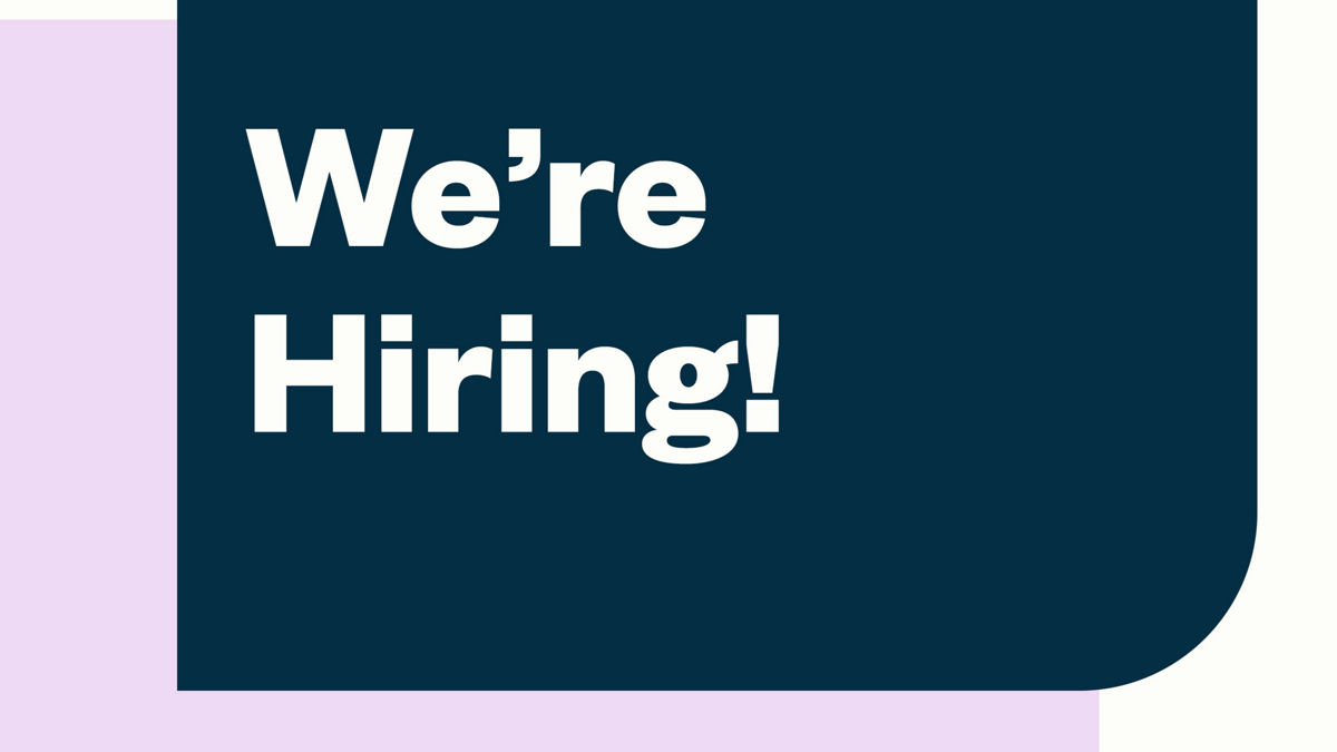 We're Hiring