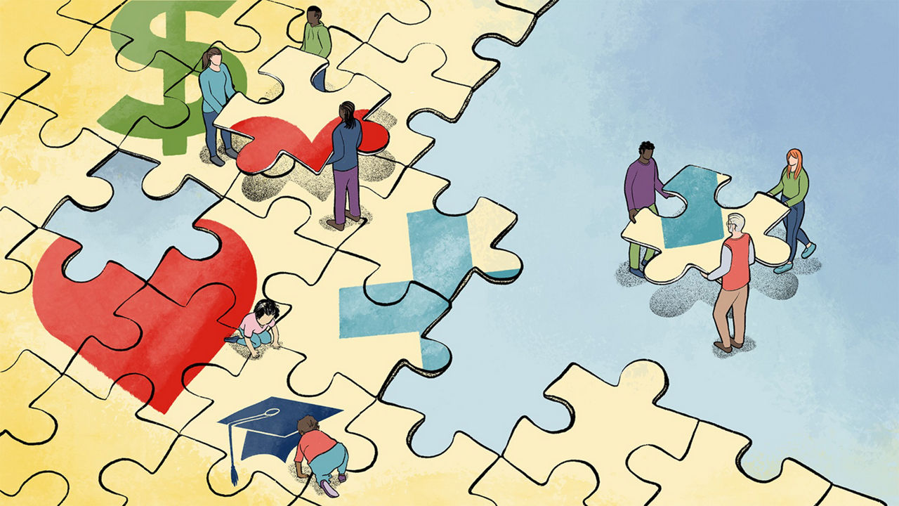 Family voices illustration.