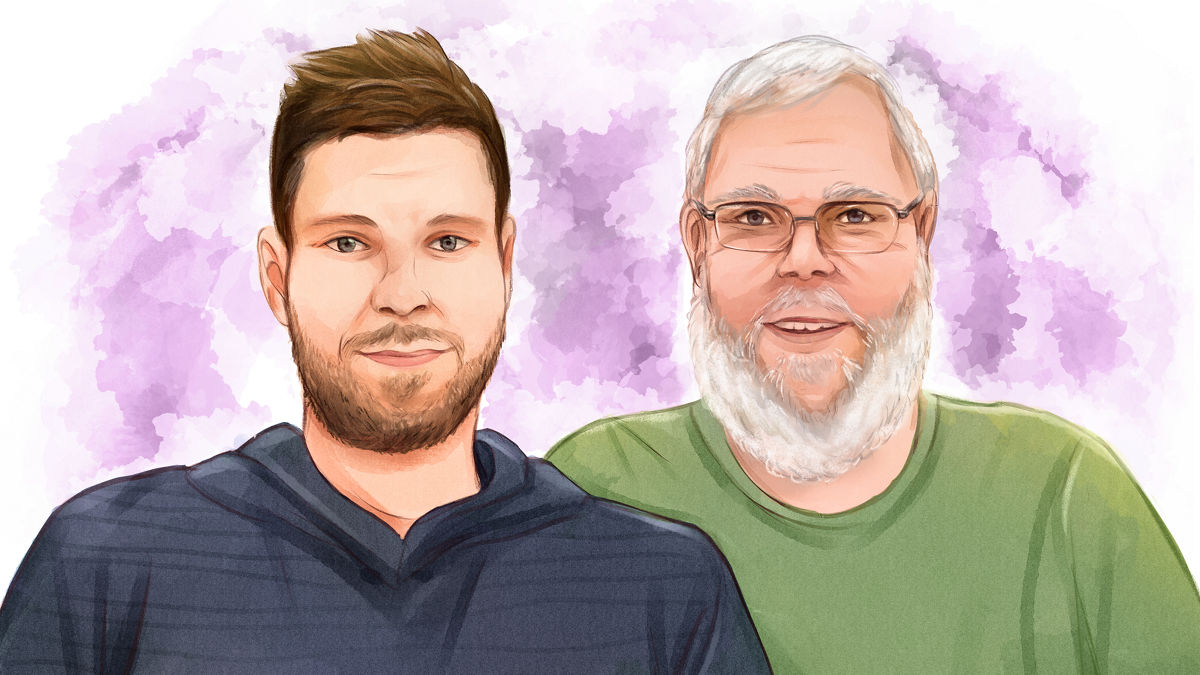 Graham Christianson and his father Fred