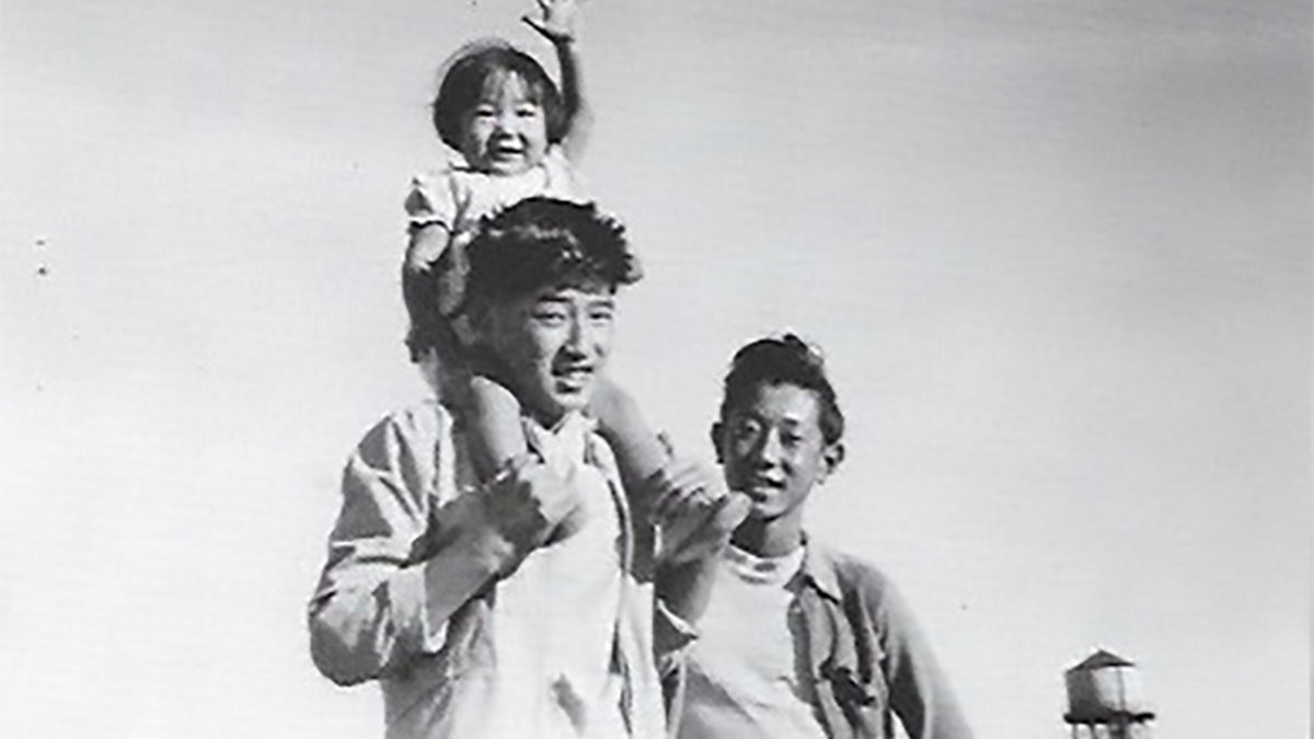Dr. Morita's father and his youngest sister when they were in the internment camp in Minidoka, Idaho.