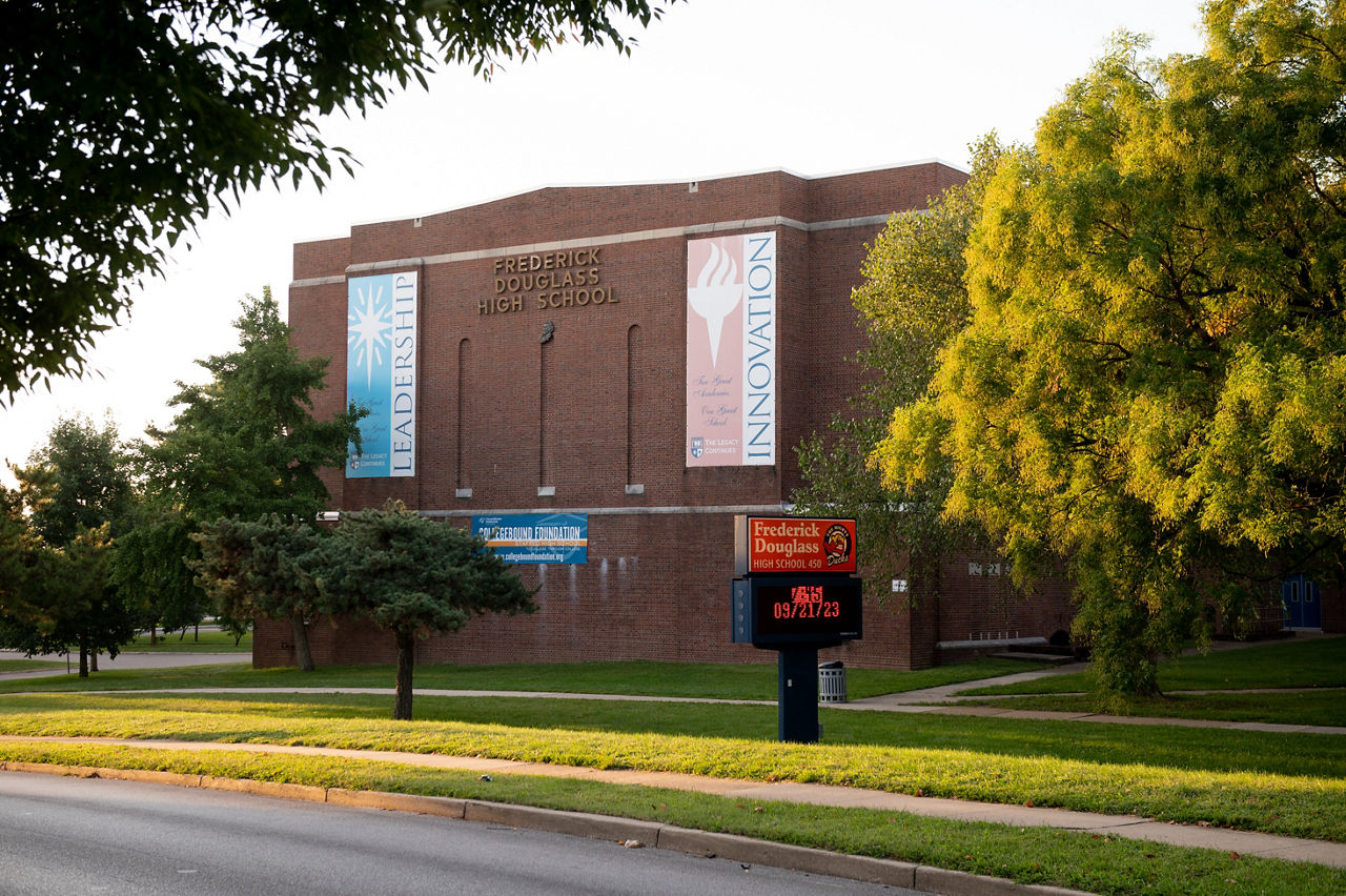 A 2019 shooting inside Baltimore’s Frederick Douglass High School inspired Bryonna Harris and other students to take action for change, which resulted in the city’s adoption of the Elijah Cummings Healing City Act.