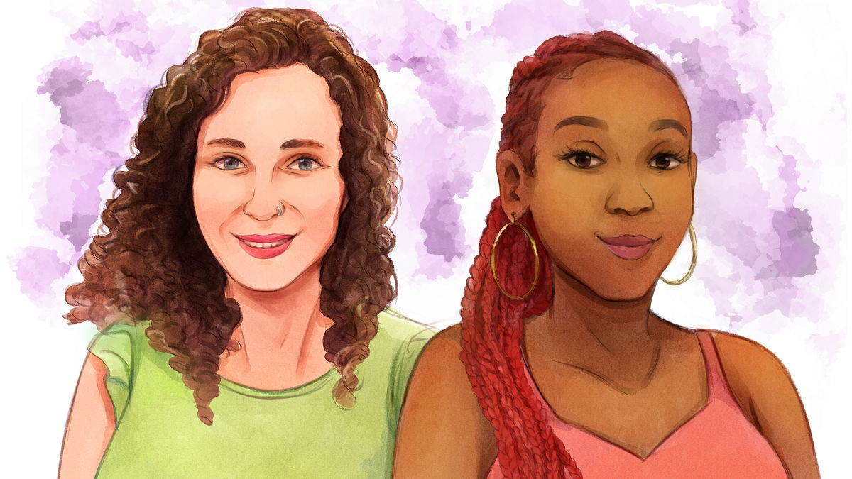 Sarah Renee Oźlański and Natandra Lewis