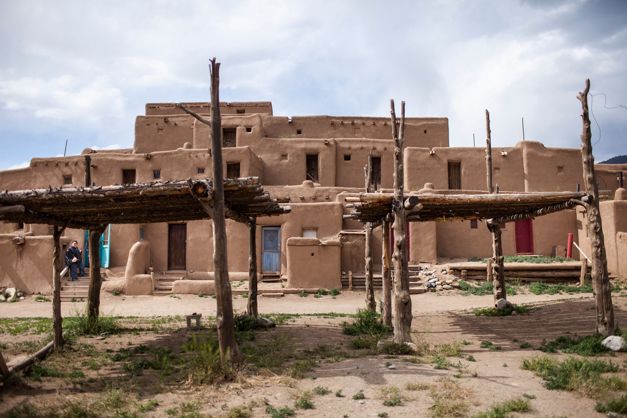 Taos Pueblo is perhaps the oldest continuously inhabited community in the United States and still carries on many of its original traditions.