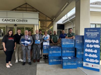 Haldeman Subaru Delivers Warmth to Cancer Patients
