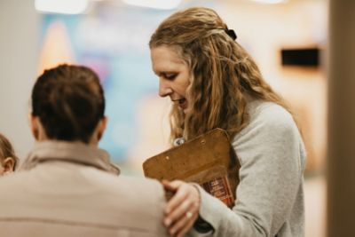 A grocery visit can open the door to something more.