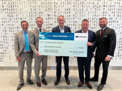 Cleveland Clinic benefits from the support of Ken Ganley Subaru Wickliffe