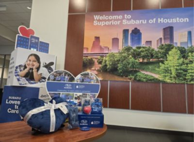 Superior Subaru of Houston and LLS Deliver Hope and Comfort to Patients at Houston Methodist West