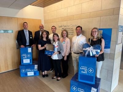 BIDMC Lank Cancer Center- Needham- Thanks Subaru Loves to Care program 