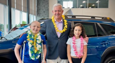 Dan Perkins Subaru brings joy for wish kid as he prepares for his Hawaiian journey!