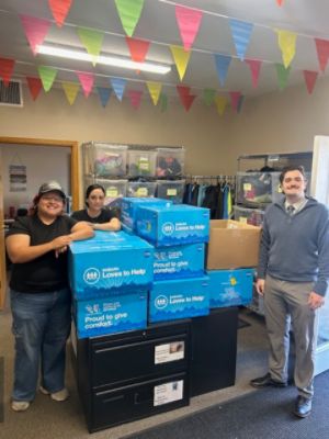 Shoe Drop Off Event with Homeward Alliance