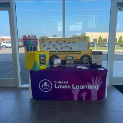 Driving Education Forward: Romain Subaru Donates Supplies to Hebron Elementary