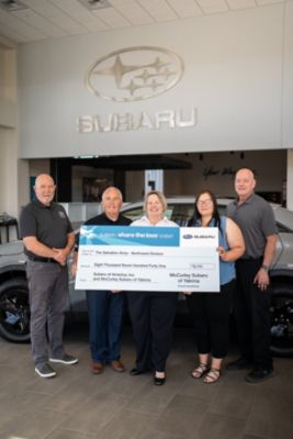 McCurley Subaru of Yakima Shares the Love with The Salvation Army