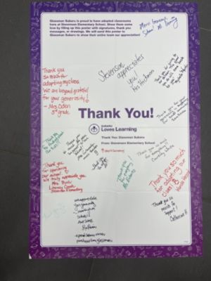 Adopting Stevenson Elementary School 