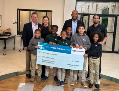 Stohlman Subaru donates to WJA to give boys from low income communities a high quality education