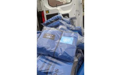 Subaru Blankets given at 2021 Winter Warm Up event