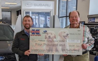 Don “K” Subaru donates to local animal shelter