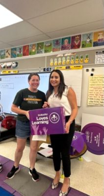 WMES Subaru Loves Learning Donation 2024