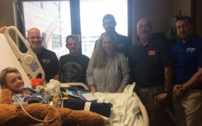 Craft Kit and Blanket bring Smile to Patient