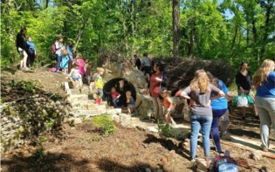 Ijams and Grayson Cut Ribbon on 5 Acre Playscape