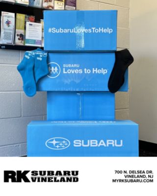 RK Subaru Loves to Help - Sock Donation to Cumberland Family Shelter