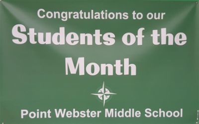 Point Webster Recognizes Students of the Month