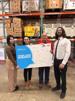 Schumacher Subaru Shoe Donation Event