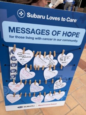 Subaru of Hayward Gives Love & Hope to Cancer Patients with Blood Cancer United