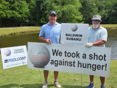 Baldwin Subaru took a shot against hunger!