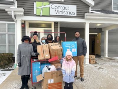 Keeping Warm at Contact Ministries - Cindy D