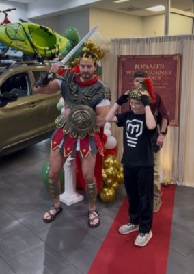 An Epic Roman-Themed Wish Send-off Celebration from Classic Subaru of Atlanta