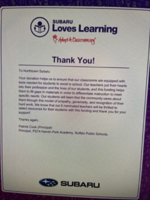 Northtown and Subaru Love Learning