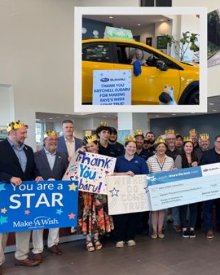 Mitchell Subaru Helps Send Faye on Her Magical Wish