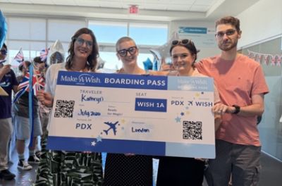Driving Dreams Forward: Royal Moore Subaru helps grant Kathryn's wish to go to London!